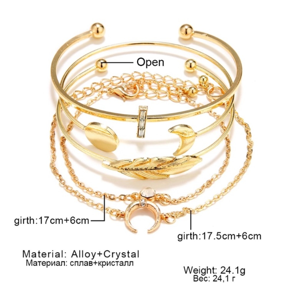 Sunday ♡ 5 Pcs Bracelets Set - Picture 7 of 8